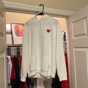 CDG white Hoodie